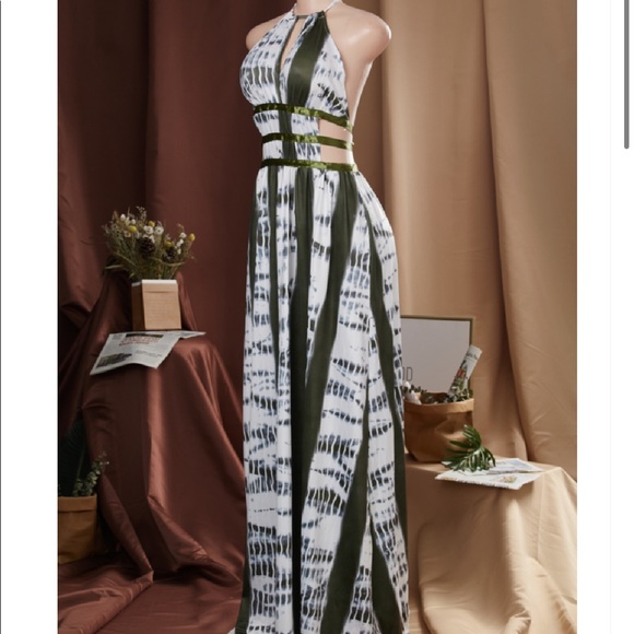 NEW‼️Backless Halter Print Dress - Picture 5 of 5